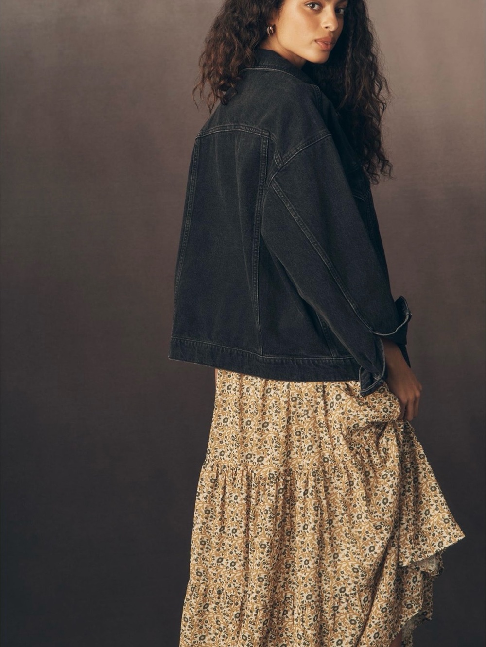 Anthropologie Pilcro Weston Boyfriend Denim Jacket black (xs/xxs) - Picture 4 of 9